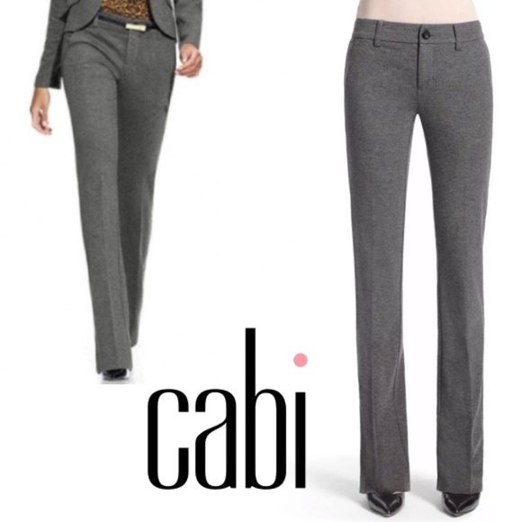 CAbi Pants - NWT Grey Ponte Trousers